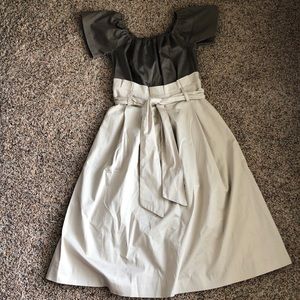 Paper Bag Waist Off Shoulder Dress